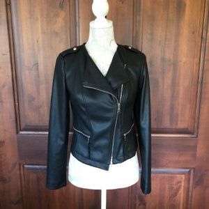 Black "Pleather" Jacket, never been work